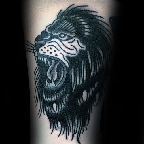 Top 100+ about black lion tattoo latest .vn